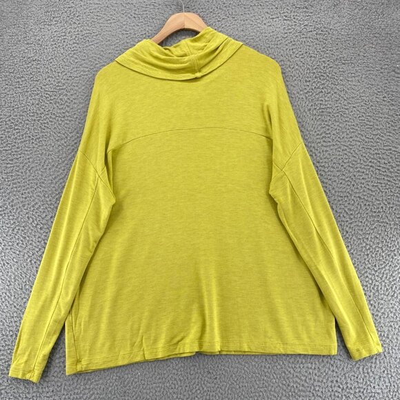 CAbi Top Womens Small Green Cowl Neck Long Sleeve Slouchy Stretch Knit Pullover - Picture 4 of 9